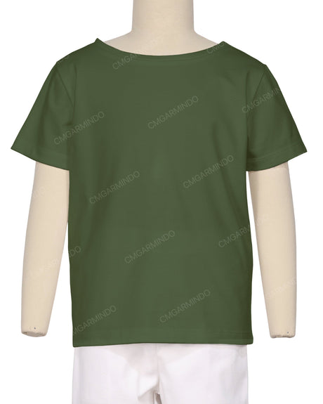 Relaxed Short Sleeve Boat Neck T-shirt