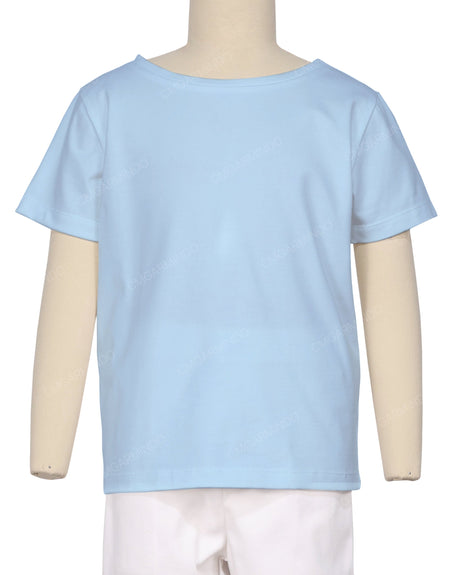 Relaxed Short Sleeve Boat Neck T-shirt