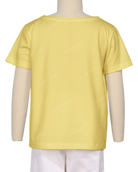 Relaxed Short Sleeve Boat Neck T-shirt