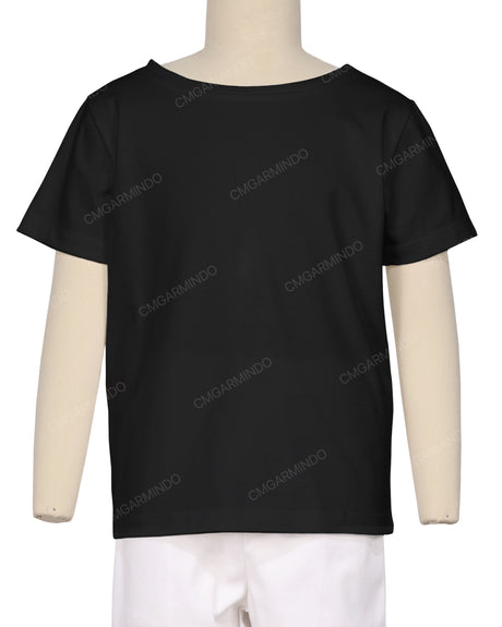 Relaxed Short Sleeve Boat Neck T-shirt