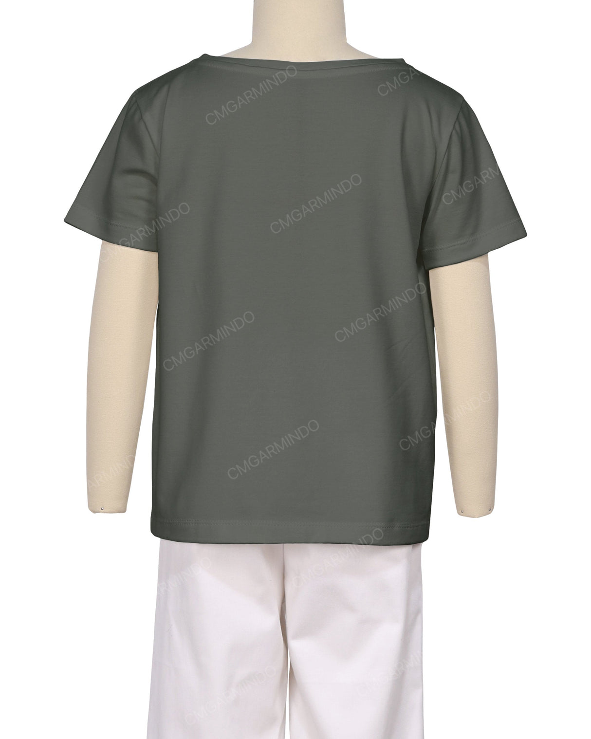 Relaxed Short Sleeve Boat Neck T-shirt