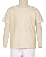 Relaxed Short Sleeve Boat Neck T-shirt