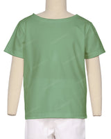 Relaxed Short Sleeve Boat Neck T-shirt