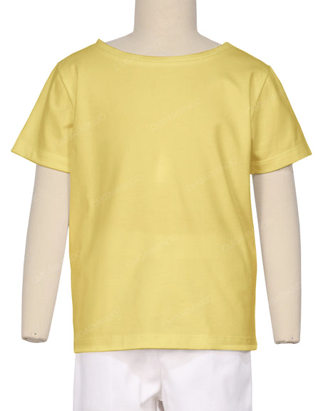 Relaxed Short Sleeve Boat Neck T-shirt