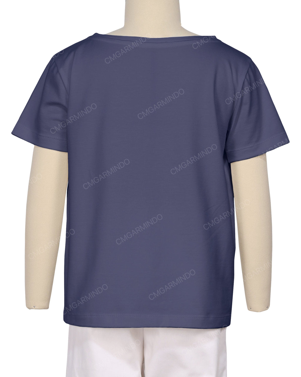 Relaxed Short Sleeve Boat Neck T-shirt
