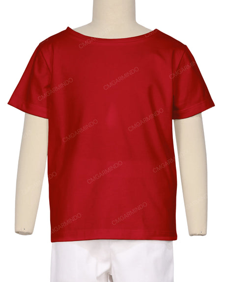 Relaxed Short Sleeve Boat Neck T-shirt