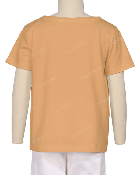 Relaxed Short Sleeve Boat Neck T-shirt