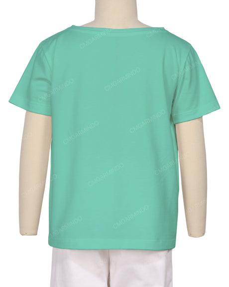 Relaxed Short Sleeve Boat Neck T-shirt