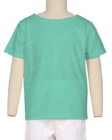 Relaxed Short Sleeve Boat Neck T-shirt