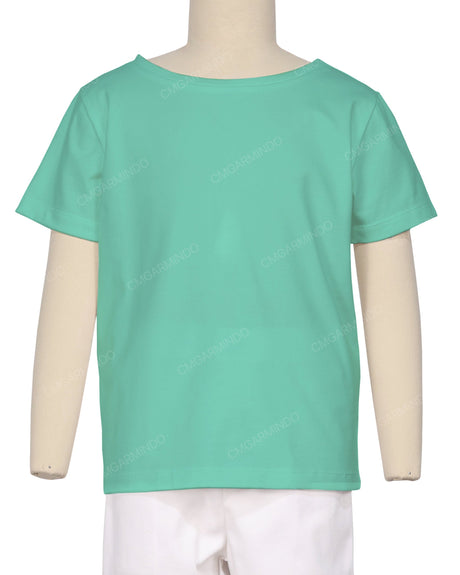 Relaxed Short Sleeve Boat Neck T-shirt