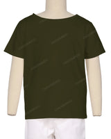 Relaxed Short Sleeve Boat Neck T-shirt