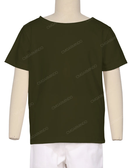Relaxed Short Sleeve Boat Neck T-shirt