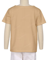Relaxed Short Sleeve Boat Neck T-shirt