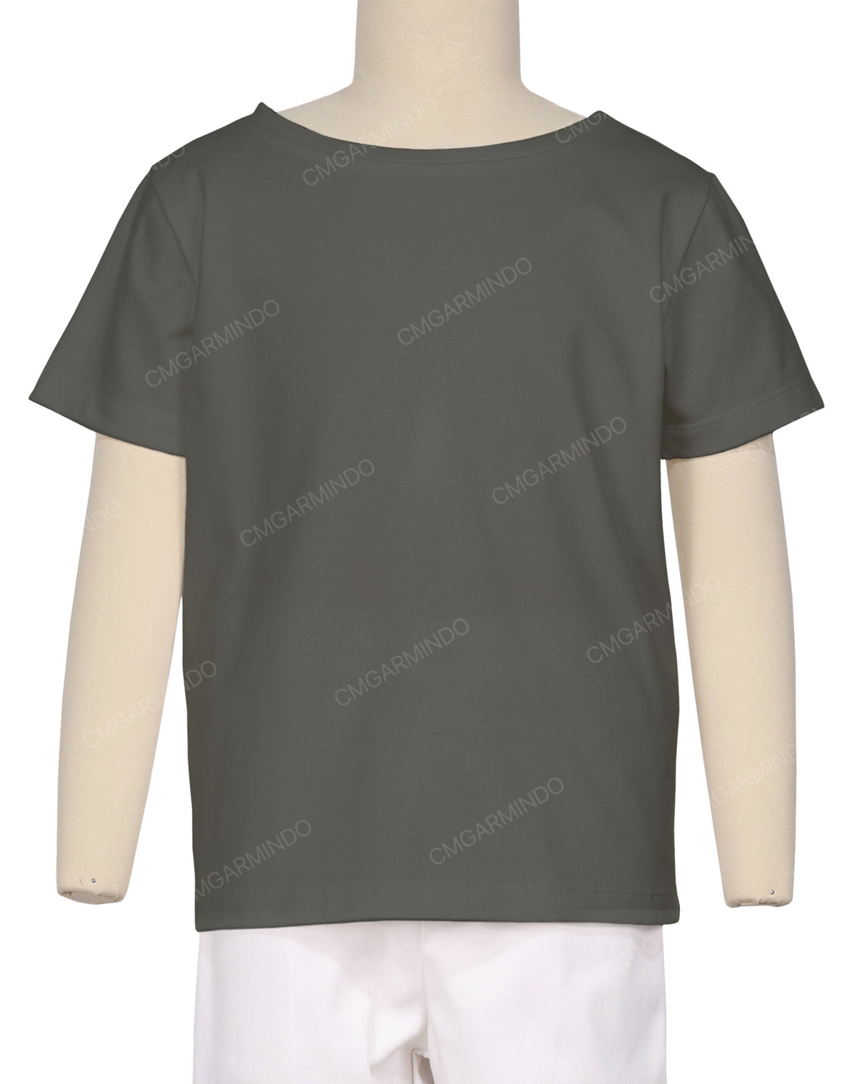 Relaxed Short Sleeve Boat Neck T-shirt