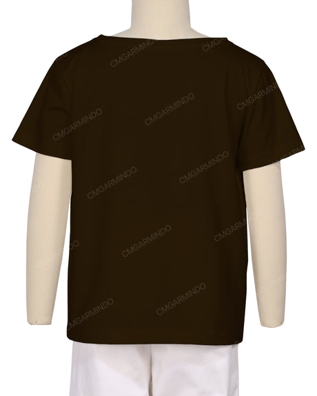 Relaxed Short Sleeve Boat Neck T-shirt
