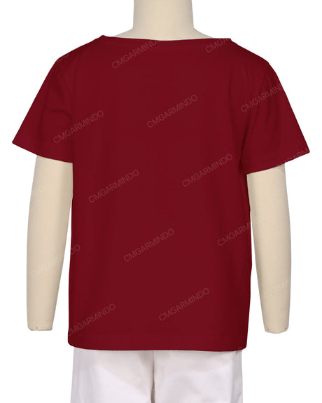 Relaxed Short Sleeve Boat Neck T-shirt