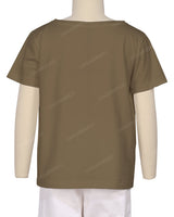 Relaxed Short Sleeve Boat Neck T-shirt