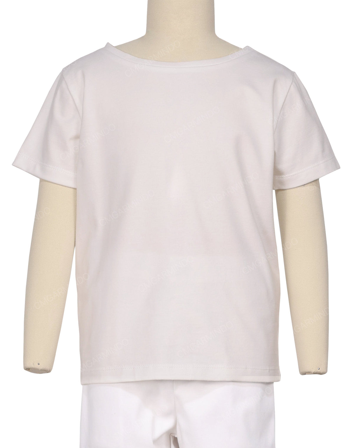 Relaxed Short Sleeve Boat Neck T-shirt