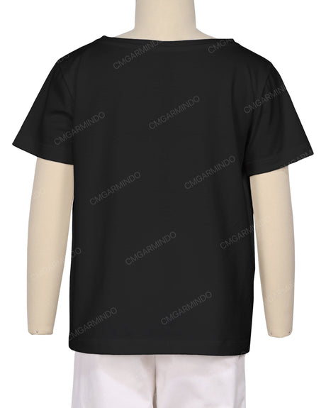 Relaxed Short Sleeve Boat Neck T-shirt