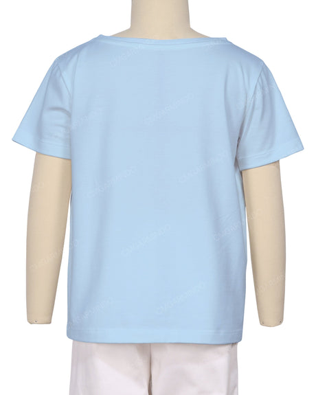 Relaxed Short Sleeve Boat Neck T-shirt