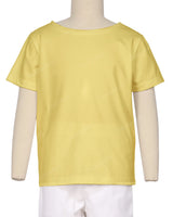 Relaxed Short Sleeve Boat Neck T-shirt