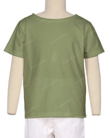 Relaxed Short Sleeve Boat Neck T-shirt