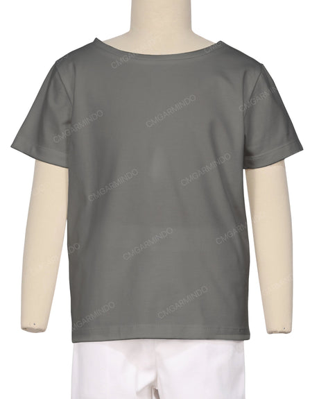 Relaxed Short Sleeve Boat Neck T-shirt