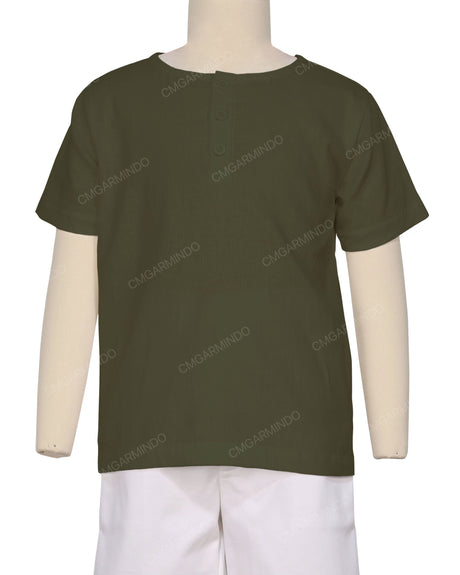 Short Sleeve Henley Shirt