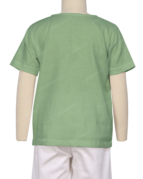 Short Sleeve Henley Shirt