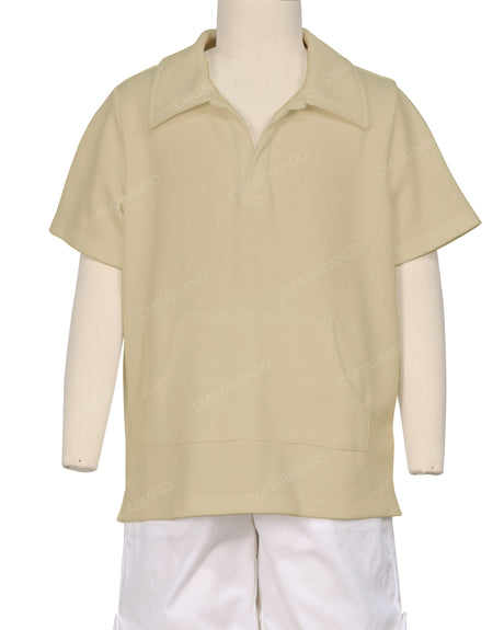 Oversized Short Sleeve Polo T-Shirt