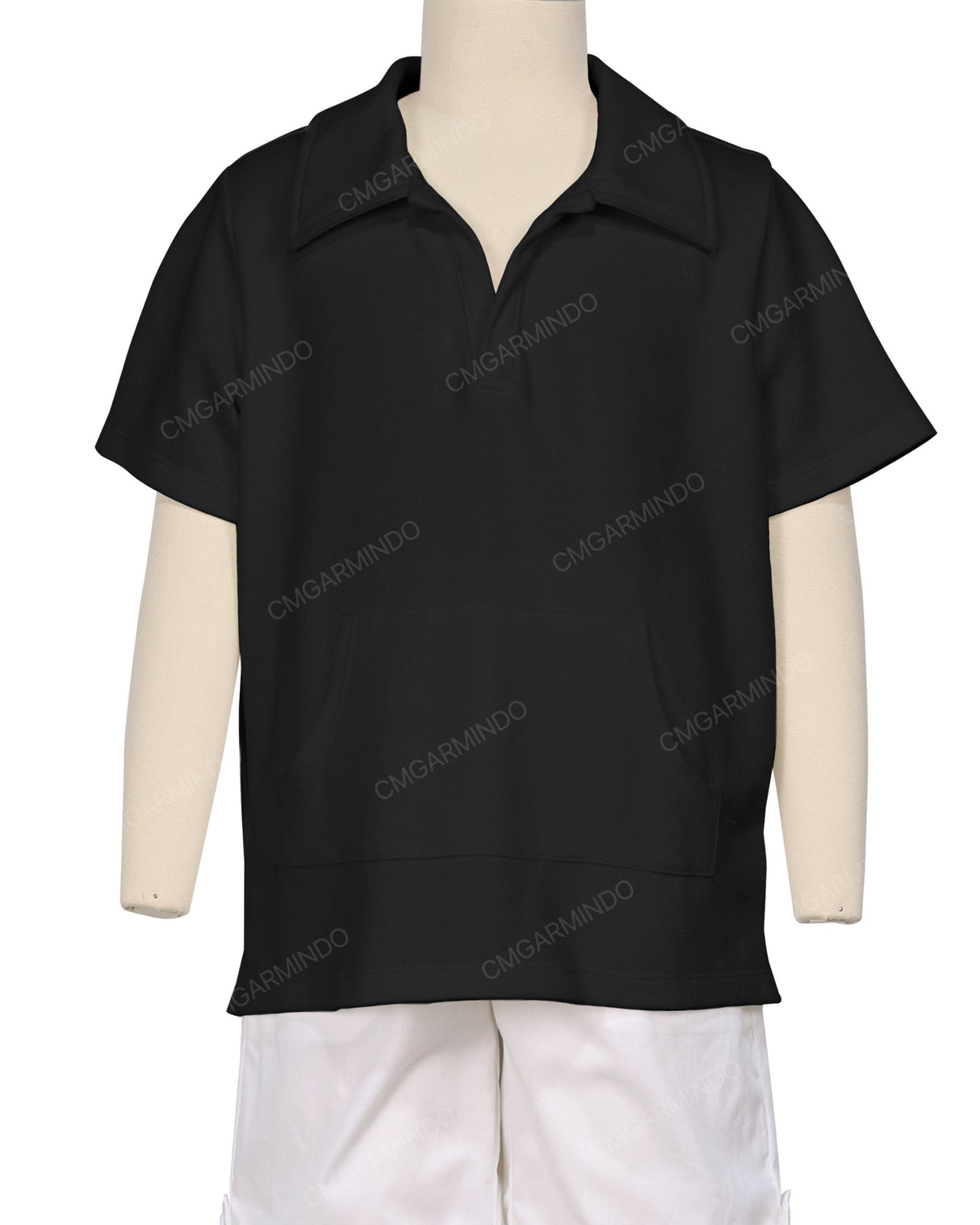 Oversized Short Sleeve Polo T-Shirt