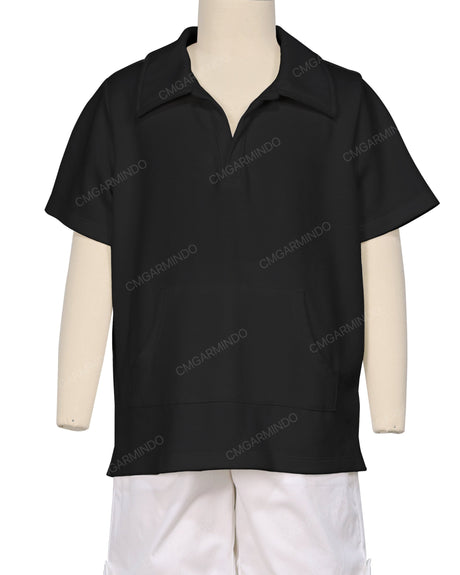 Oversized Short Sleeve Polo T-Shirt