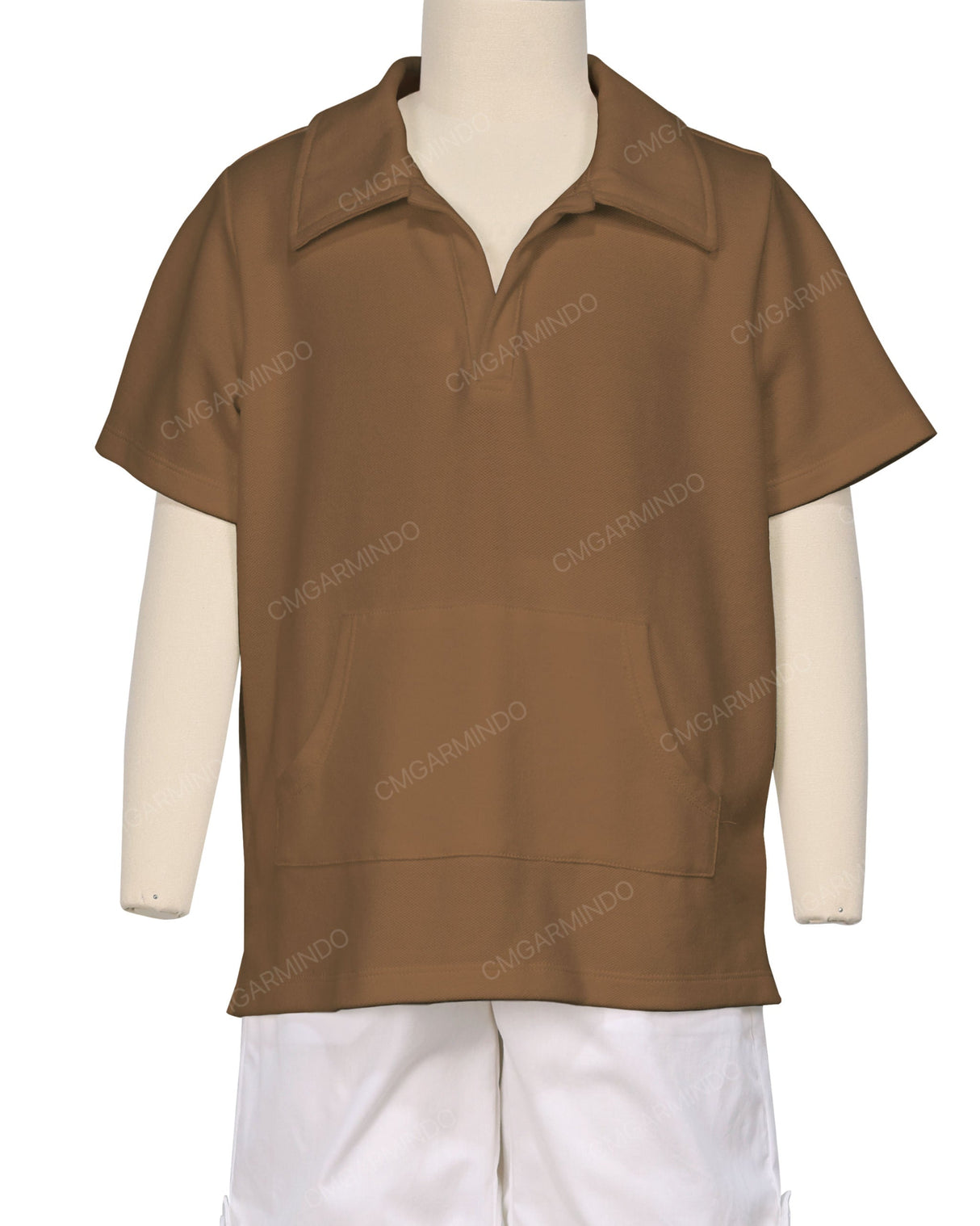 Oversized Short Sleeve Polo T-Shirt