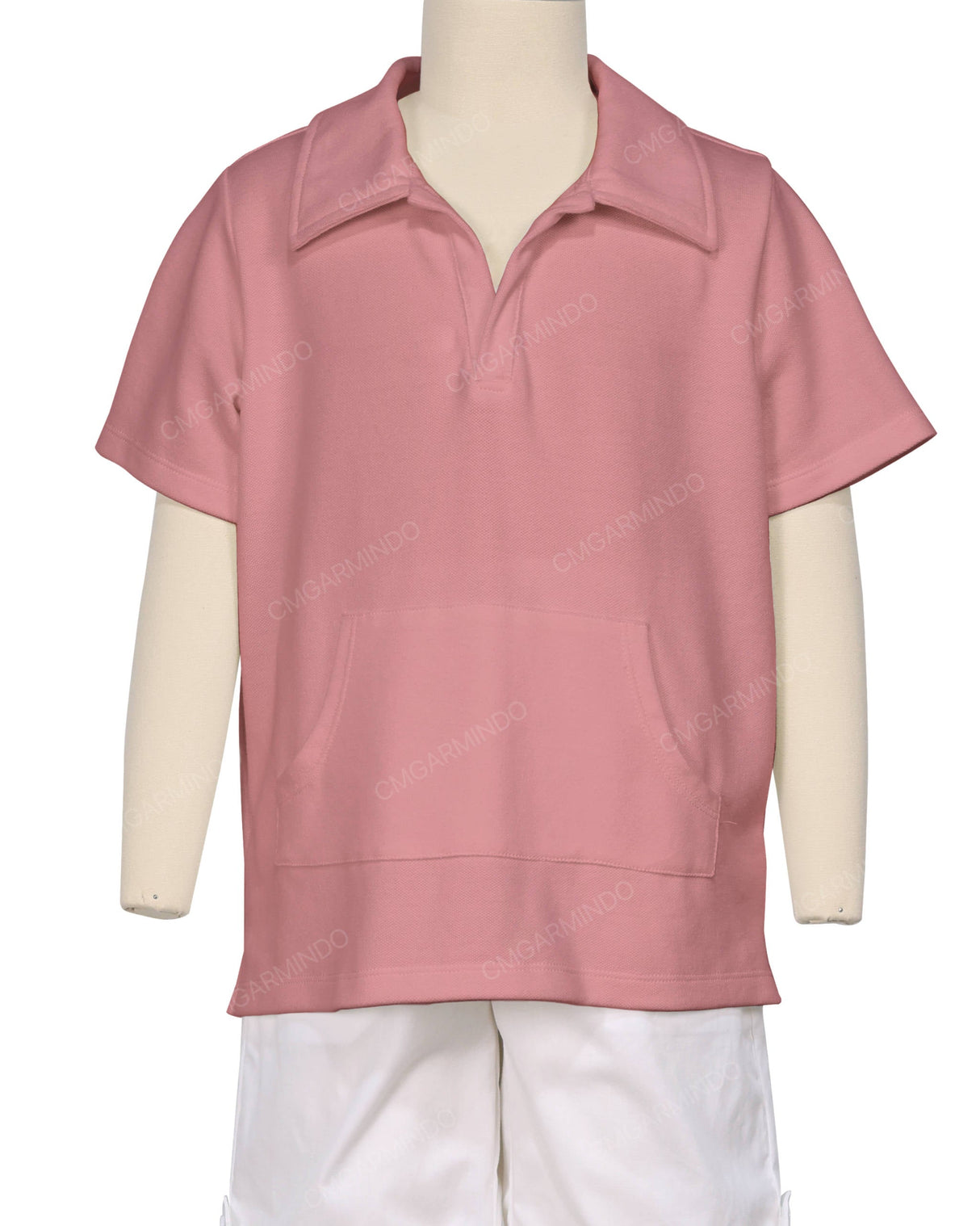 Oversized Short Sleeve Polo T-Shirt