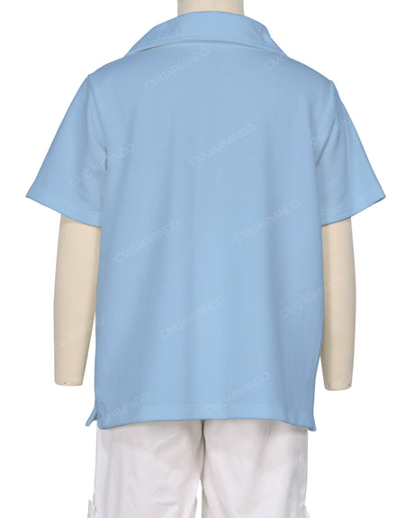 Oversized Short Sleeve Polo T-Shirt