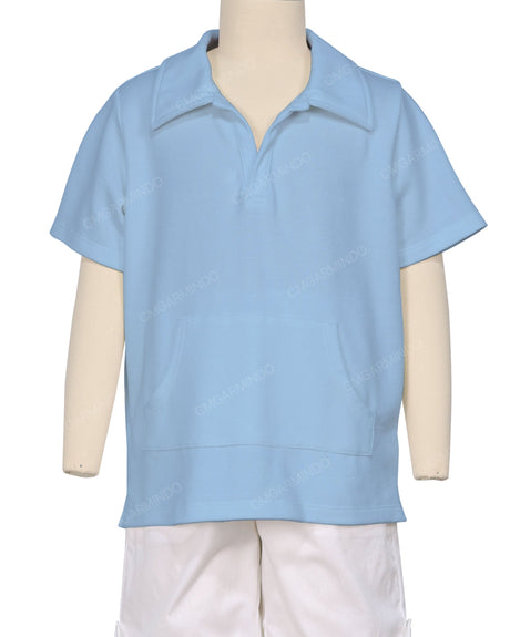 Oversized Short Sleeve Polo T-Shirt