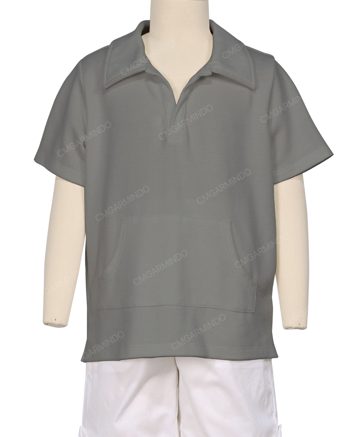Oversized Short Sleeve Polo T-Shirt