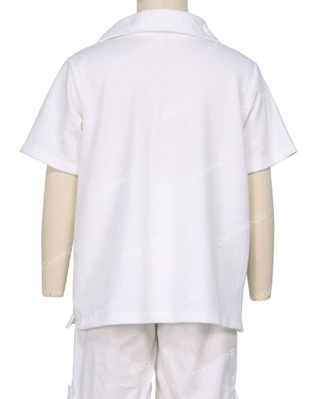Oversized Short Sleeve Polo T-Shirt