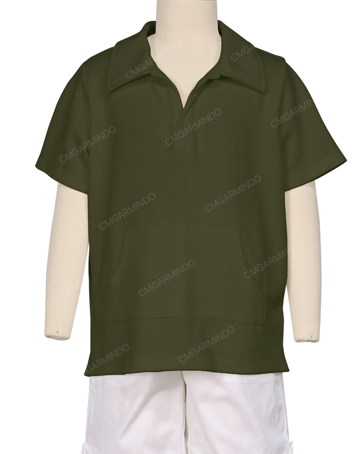 Oversized Short Sleeve Polo T-Shirt