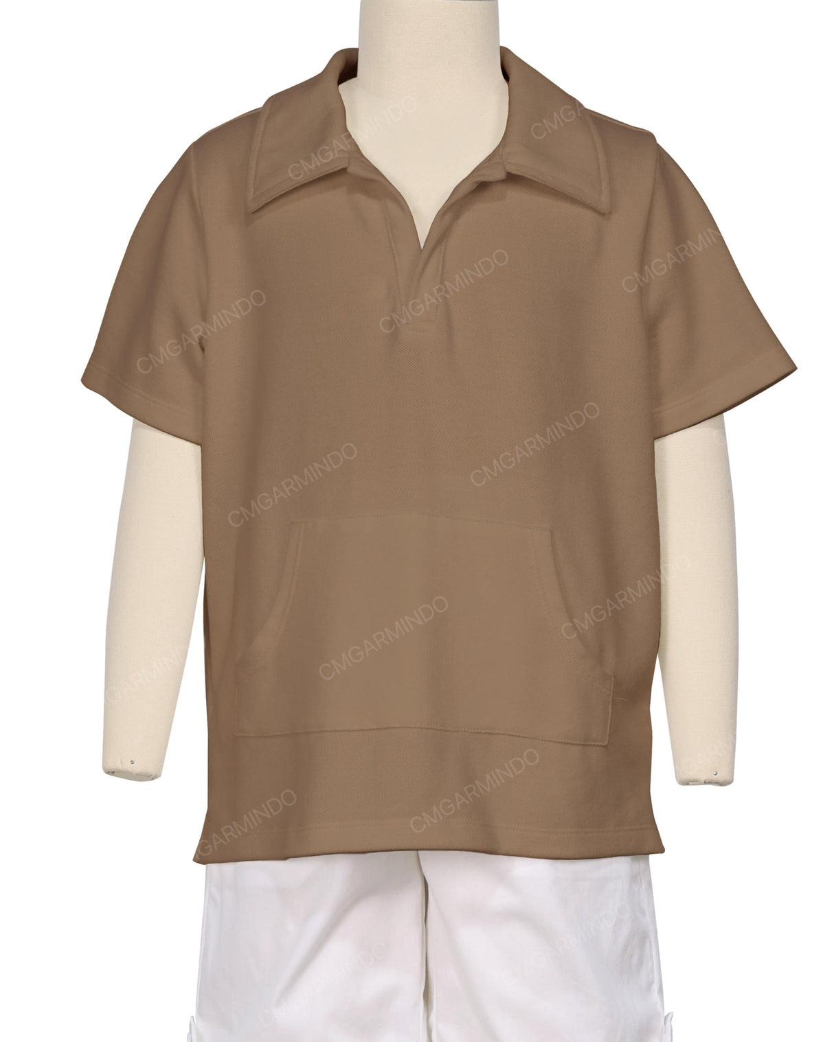 Oversized Short Sleeve Polo T-Shirt