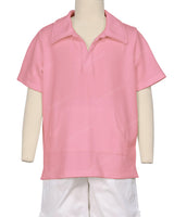 Oversized Short Sleeve Polo T-Shirt