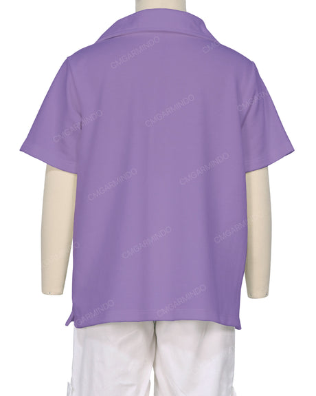 Oversized Short Sleeve Polo T-Shirt