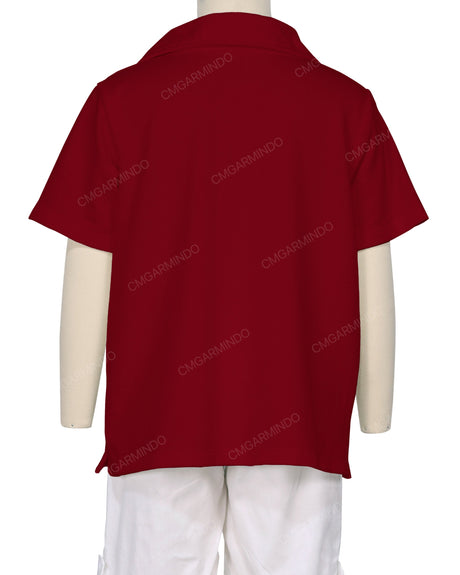 Oversized Short Sleeve Polo T-Shirt