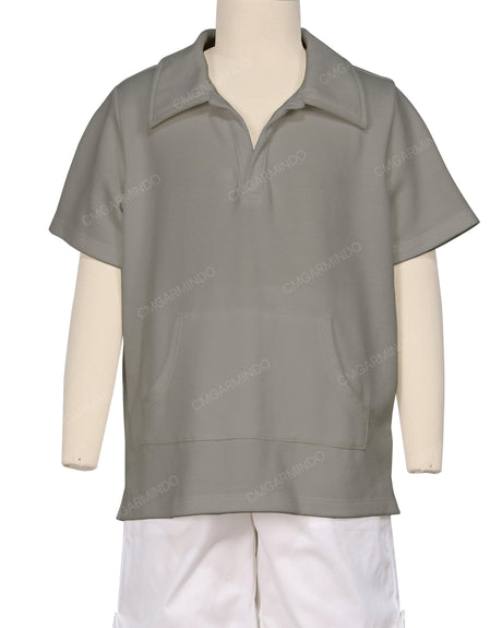 Oversized Short Sleeve Polo T-Shirt