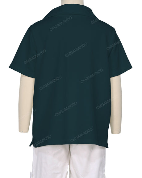 Oversized Short Sleeve Polo T-Shirt