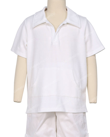 Oversized Short Sleeve Polo T-Shirt