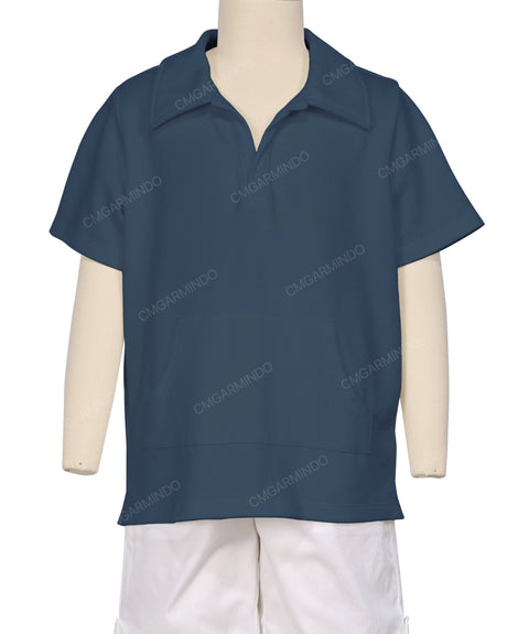 Oversized Short Sleeve Polo T-Shirt