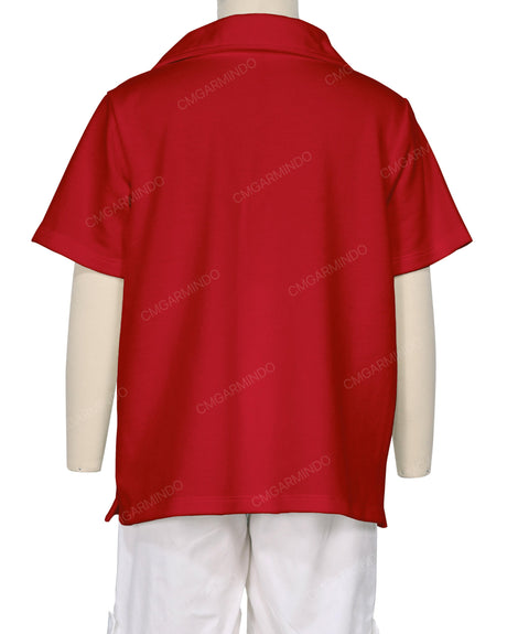 Oversized Short Sleeve Polo T-Shirt