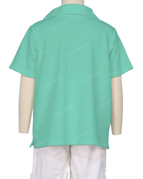 Oversized Short Sleeve Polo T-Shirt