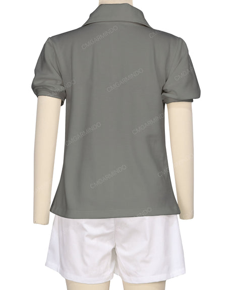 Puff Sleeve Polo